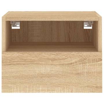 TV Wall Cabinet Sonoma Oak 40x30x30 cm Engineered Wood