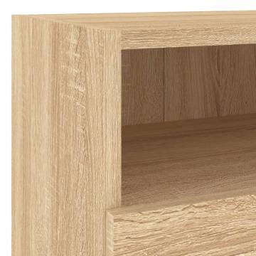 TV Wall Cabinet Sonoma Oak 40x30x30 cm Engineered Wood