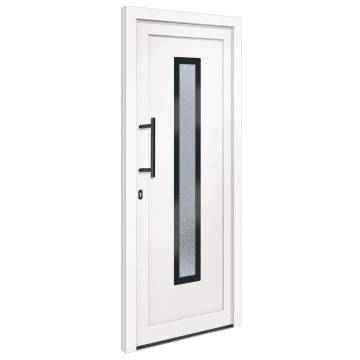 Front Door White 88x200 cm PVC