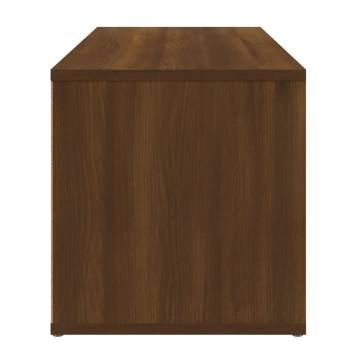 TV Cabinet Brown Oak 80x34x36 cm Engineered Wood