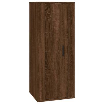 Wall Mounted TV Cabinet Brown Oak 40x34,5x100 cm