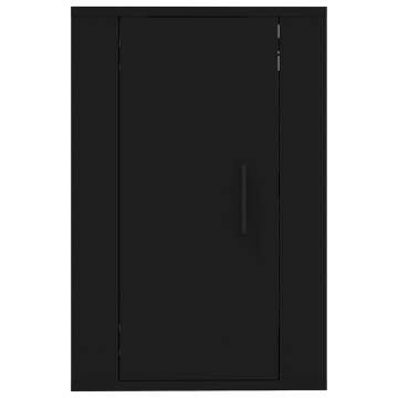 Wall Mounted TV Cabinet Black 40x34.5x60 cm