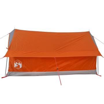 Camping Tent 2-Person Grey and Orange Waterproof