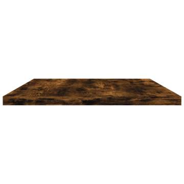 Wall Shelves 4 pcs Smoked Oak 60x30x1.5 cm Engineered Wood