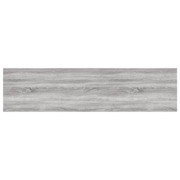 Wall Shelves 4 pcs Grey Sonoma 80x20x1.5 cm Engineered Wood