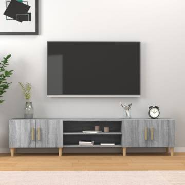 TV Cabinet Grey Sonoma 180x31.5x40 cm Engineered Wood