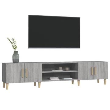 TV Cabinet Grey Sonoma 180x31.5x40 cm Engineered Wood