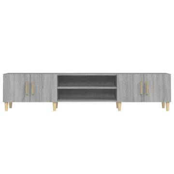 TV Cabinet Grey Sonoma 180x31.5x40 cm Engineered Wood