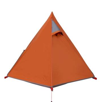 Camping Tent 2-Person Grey and Orange Waterproof