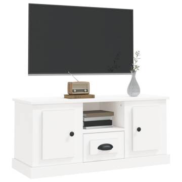 TV Cabinet White 100x35.5x45 cm Engineered Wood