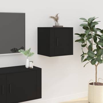 Wall Mounted TV Cabinets 2 pcs Black 40x34.5x40 cm