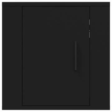 Wall Mounted TV Cabinets 2 pcs Black 40x34.5x40 cm