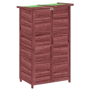 Garden Tool Shed Mocha 83x57x140 cm Solid Wood Pine