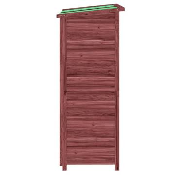 Garden Tool Shed Mocha 83x57x140 cm Solid Wood Pine