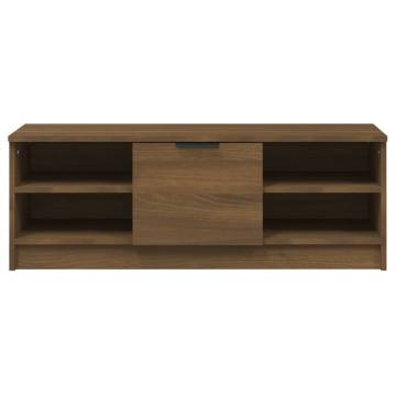 TV Cabinet Brown Oak 102x35.5x36.5 cm Engineered Wood