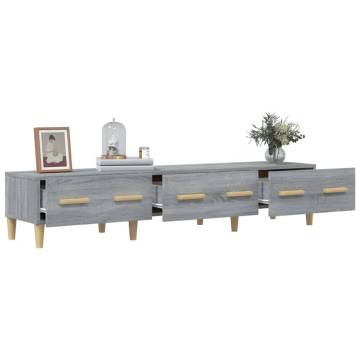 TV Cabinet Grey Sonoma 150x34.5x30 cm Engineered Wood