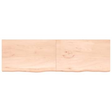 Bathroom Countertop 200x60x(2-4) cm Untreated Solid Wood