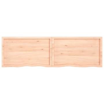 Bathroom Countertop 200x60x(2-4) cm Untreated Solid Wood