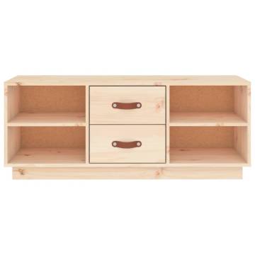 TV Cabinet 100x34x40 cm Solid Wood Pine