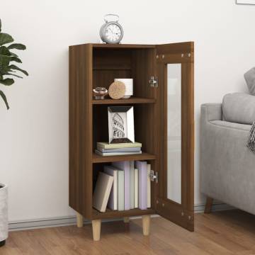 Sideboard Brown Oak 34.5x34x90 cm Engineered Wood