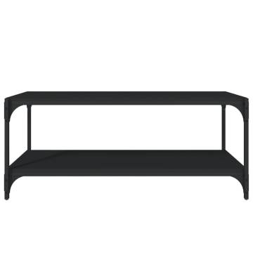 TV Cabinet Black 100x33x41 cm Engineered Wood and Steel