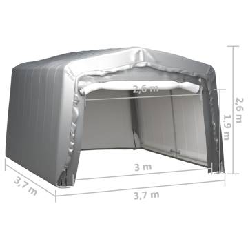 Storage Tent 370x370 cm Steel Grey