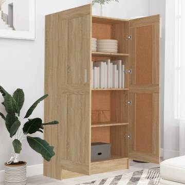 Book Cabinet Sonoma Oak 82.5x30.5x150 cm Engineered Wood