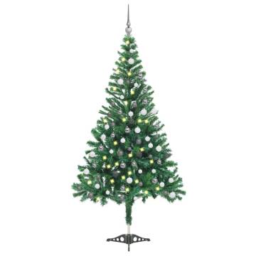 Artificial Pre-lit Christmas Tree with Ball Set 120cm 230 Branches