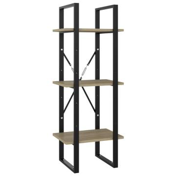 5-Tier Book Cabinet Sonoma Oak 40x30x175 cm Engineered Wood