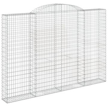 Arched Gabion Baskets 3 pcs 300x30x200/220 cm Galvanised Iron