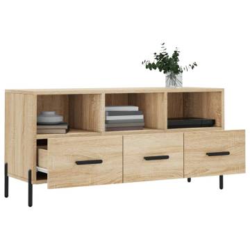 TV Cabinet Sonoma Oak 102x36x50 cm Engineered Wood