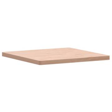 Table Top 80x80x4 cm Square Solid Wood Beech