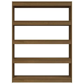 Book Cabinet/Room Divider Honey Brown 100x30x135.5 cm Solid Pinewood