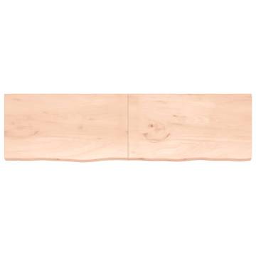 Bathroom Countertop 220x60x(2-4) cm Untreated Solid Wood