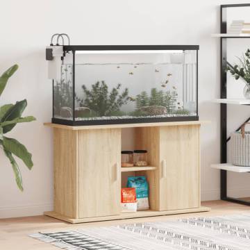 Aquarium Stand Sonoma Oak 101x41x58 cm Engineered Wood