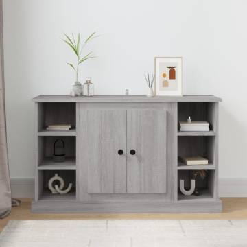 Sideboard Grey Sonoma 100x35.5x60 cm Engineered Wood