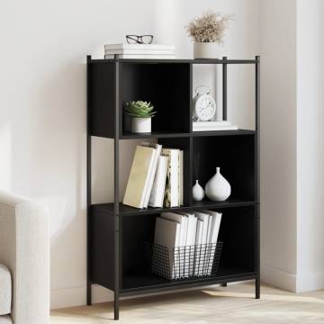 Bookcase Black 72x28x109 cm Engineered Wood