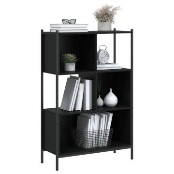 Bookcase Black 72x28x109 cm Engineered Wood