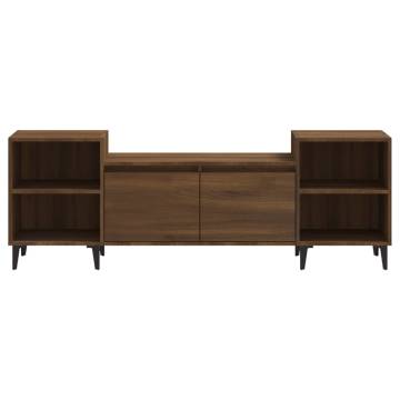 TV Cabinet Brown Oak 160x35x55 cm Engineered Wood