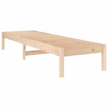 Sun Loungers 2 pcs 199.5x60x74 cm Solid Wood Pine