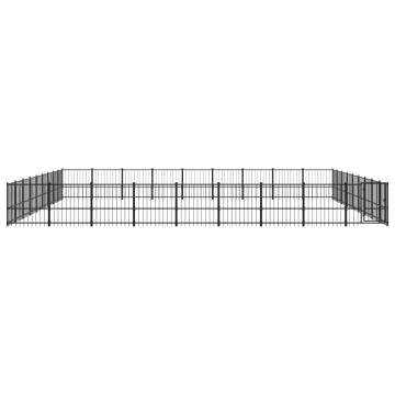 Outdoor Dog Kennel Steel 76.21 m²