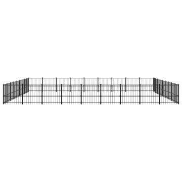 Outdoor Dog Kennel Steel 76.21 m²