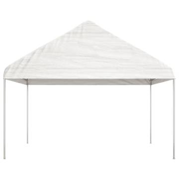 Gazebo with Roof White 20.07x4.08x3.22 m Polyethylene