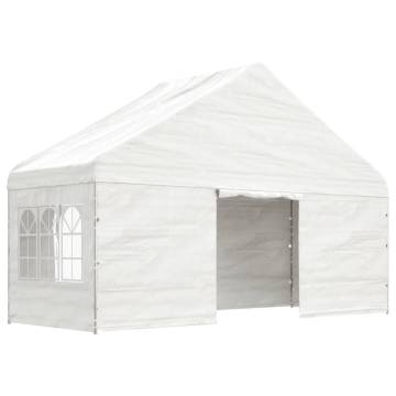 Gazebo with Roof White 20.07x5.88x3.75 m Polyethylene