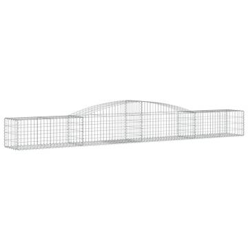 Arched Gabion Baskets 6 pcs 400x50x40/60 cm Galvanised Iron