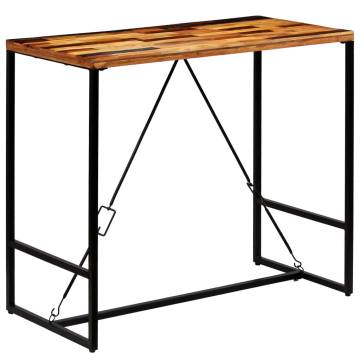 Bar Table Solid Reclaimed Wood 120x60x106 cm