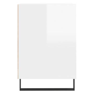 TV Cabinet High Gloss White 160x35x55 cm Engineered Wood