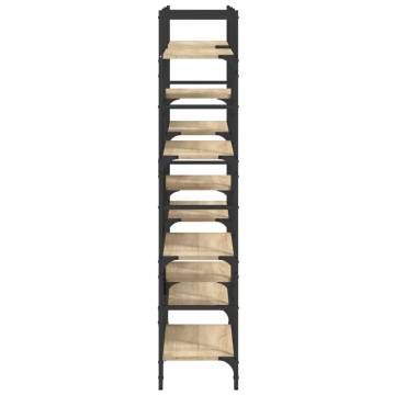 Bookshelf Sonoma Oak 160x28.5x136.5 cm Engineered Wood