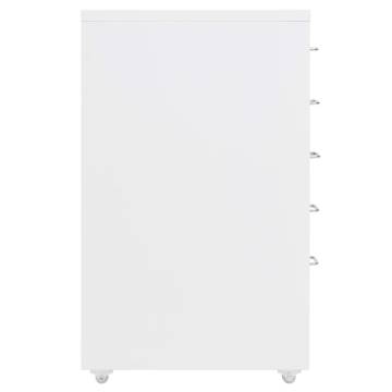 Mobile File Cabinet White 28x41x69 cm Metal