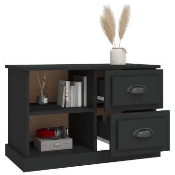 TV Cabinet Black 73x35.5x47.5 cm Engineered Wood